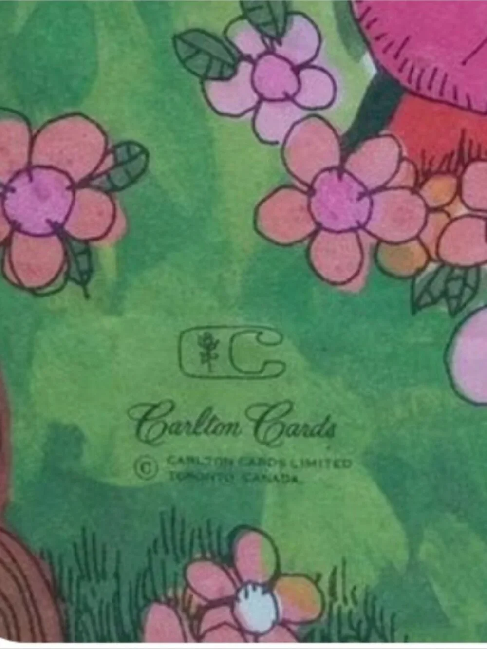 Vintage kitsch Big Eyes Illustrated Girls Floral 60s Gift Wrap Paper Sealed Rare